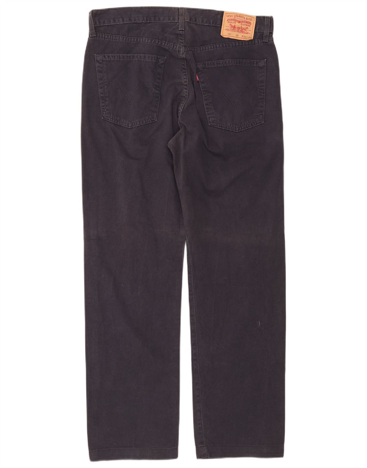 Levi's Masculino 581 Straight Jeans W36 L30 Azul Marinho Algodão