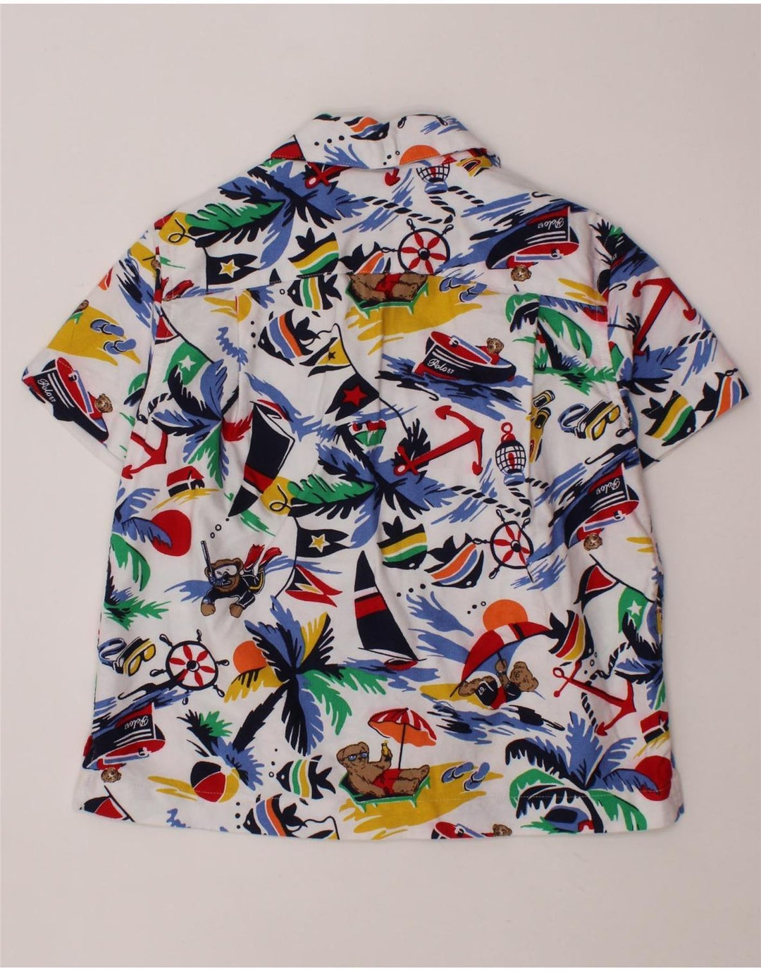 POLO RALPH LAUREN Camisa masculina de manga curta 2-3 anos multicolorida havaiana