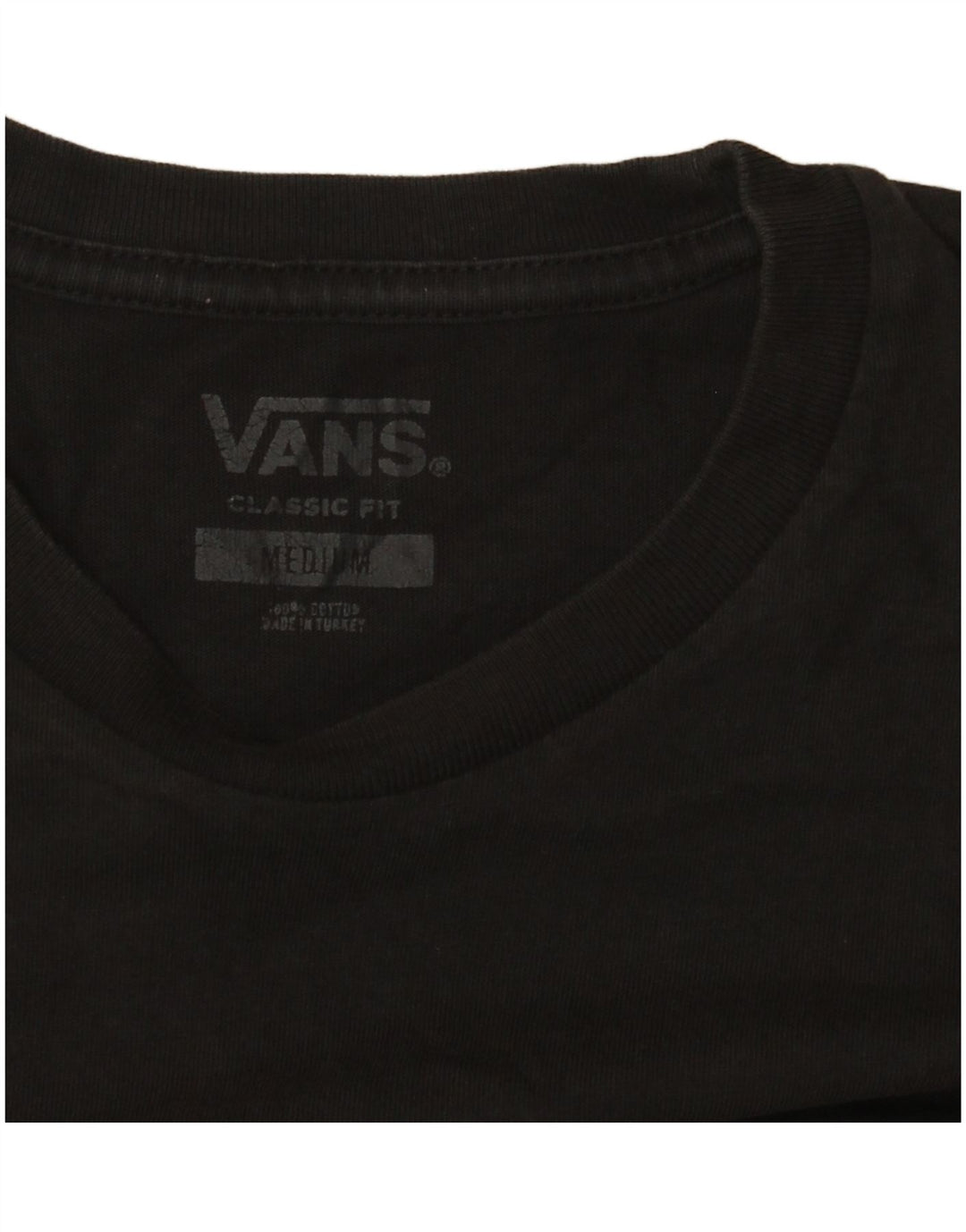 Camiseta Vans Masculina Classic Fit Graphic Top Médio Algodão Preto