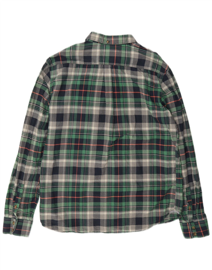 Camisa masculina de flanela Vans XL verde xadrez algodão