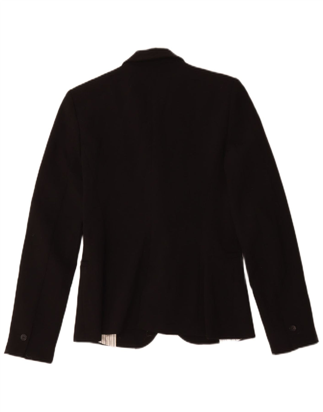 Jaqueta blazer feminina Zara com 1 botão Reino Unido 10 pequeno poliéster preto