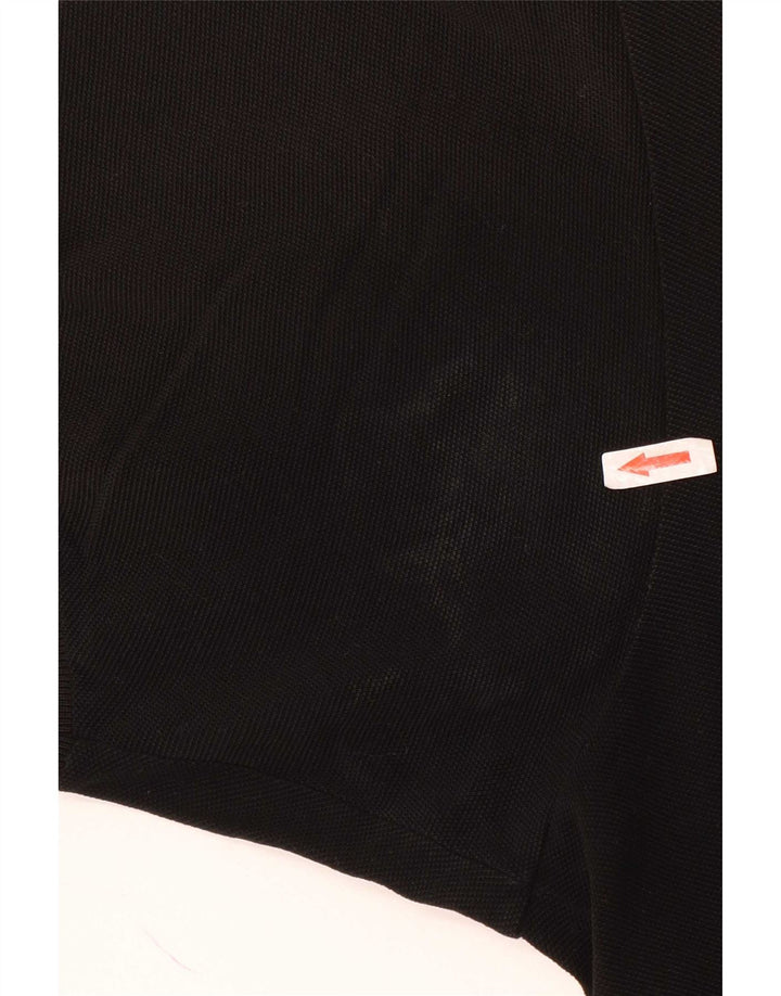 Camisa polo masculina Lacoste tamanho 8 3XL preta