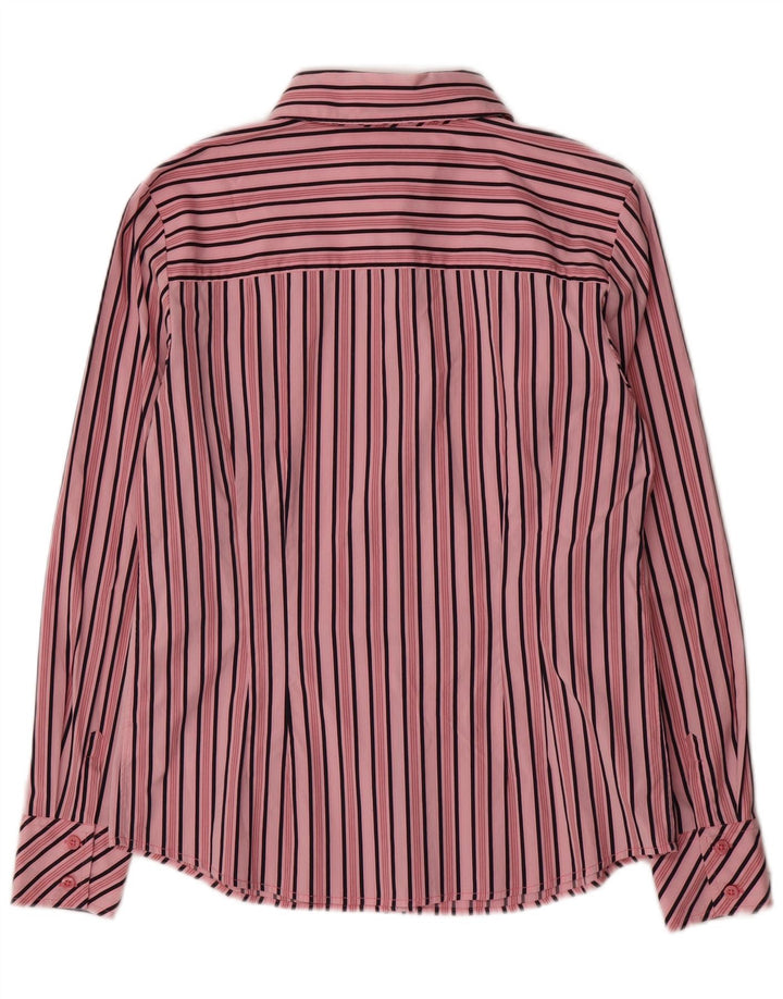 Camisa feminina TOMMY HILFIGER EUA 14 XL algodão listrado rosa