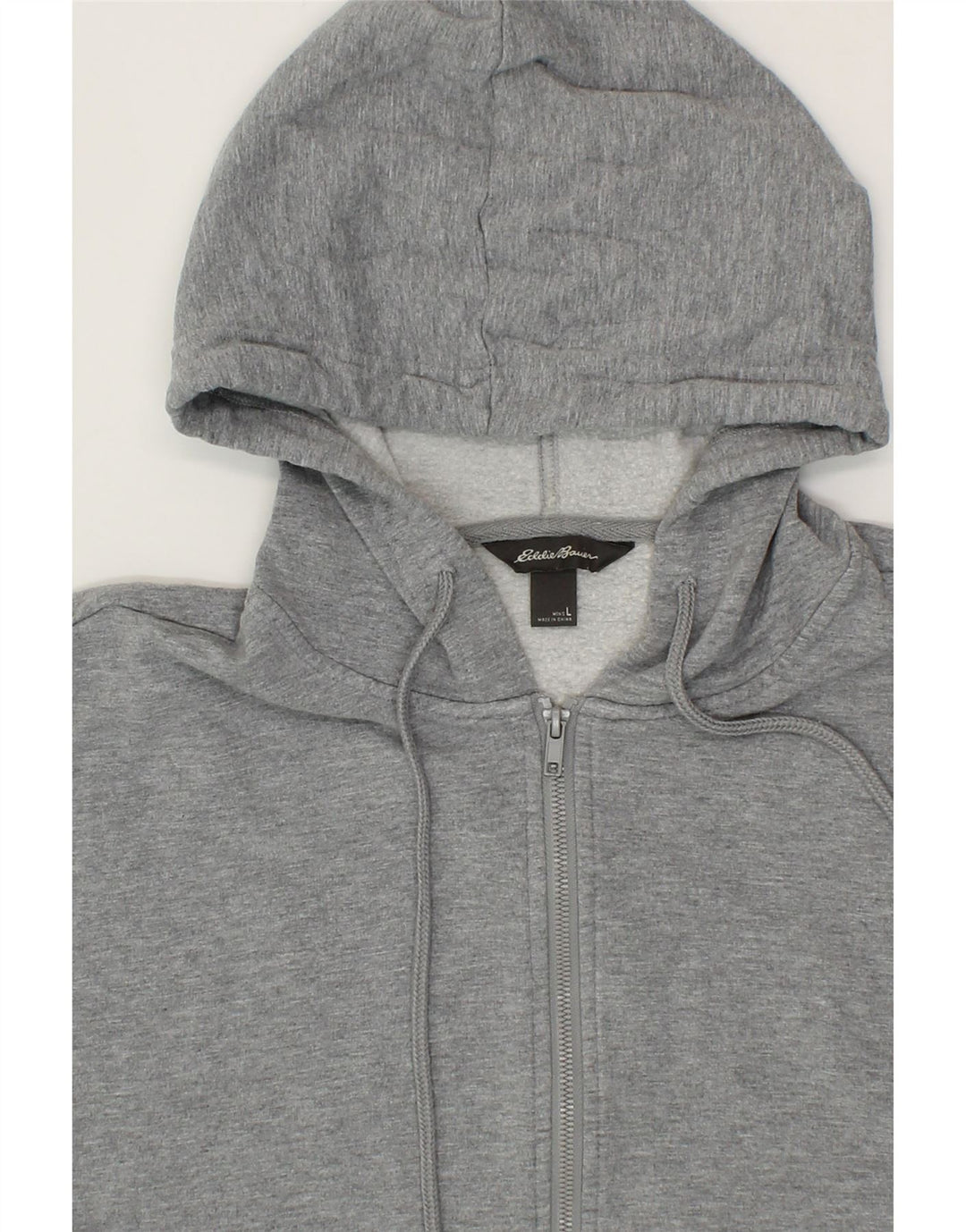 EDDIE BAUER Mens Zip Hoodie Sweater Large Grey Viscose Vintage Eddie Bauer and Second-Hand Eddie Bauer from Messina Hembry 