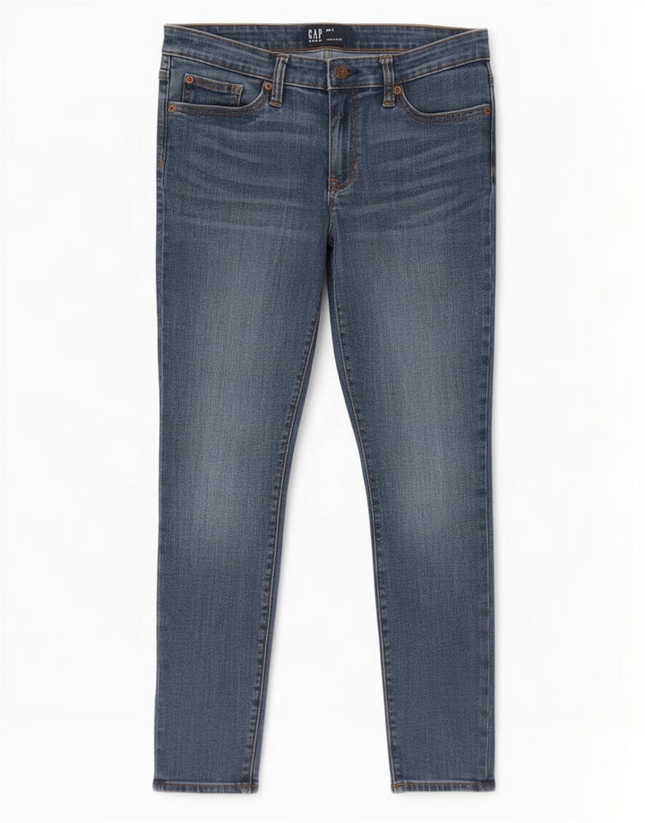 Legging feminina Gap jeans recortada W30 L25 algodão azul