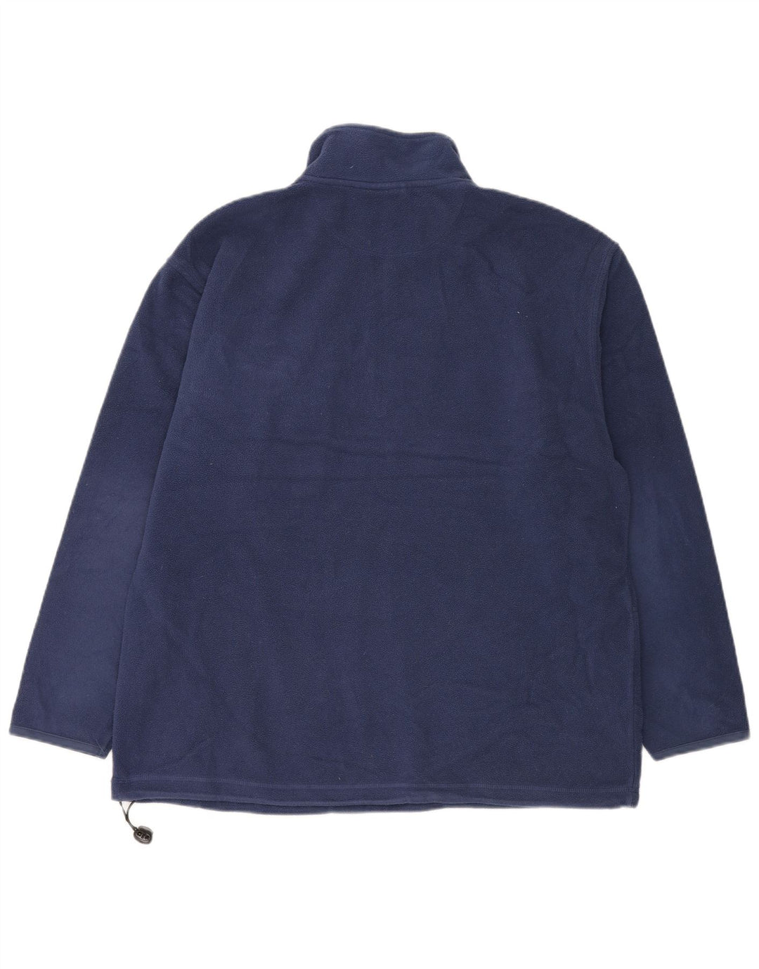Suéter de lã masculino Marks & Spencer Blue Harbor com zíper e gola média azul marinho