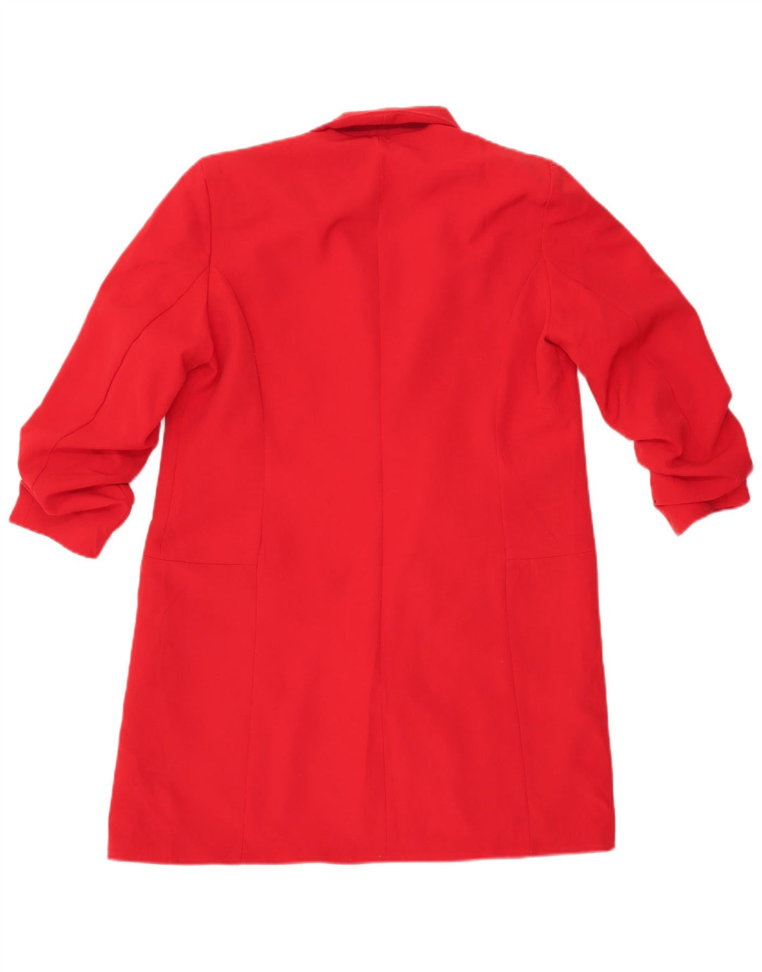 Sobretudo aberto feminino Zara UK 6 XS algodão vermelho