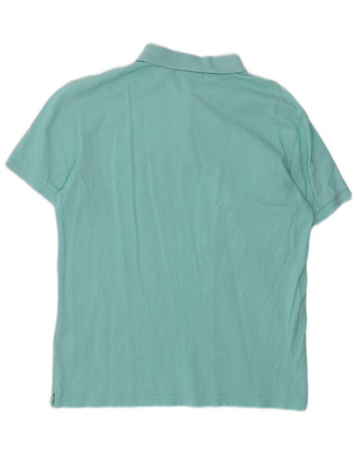 Camisa polo masculina Superdry algodão azul médio
