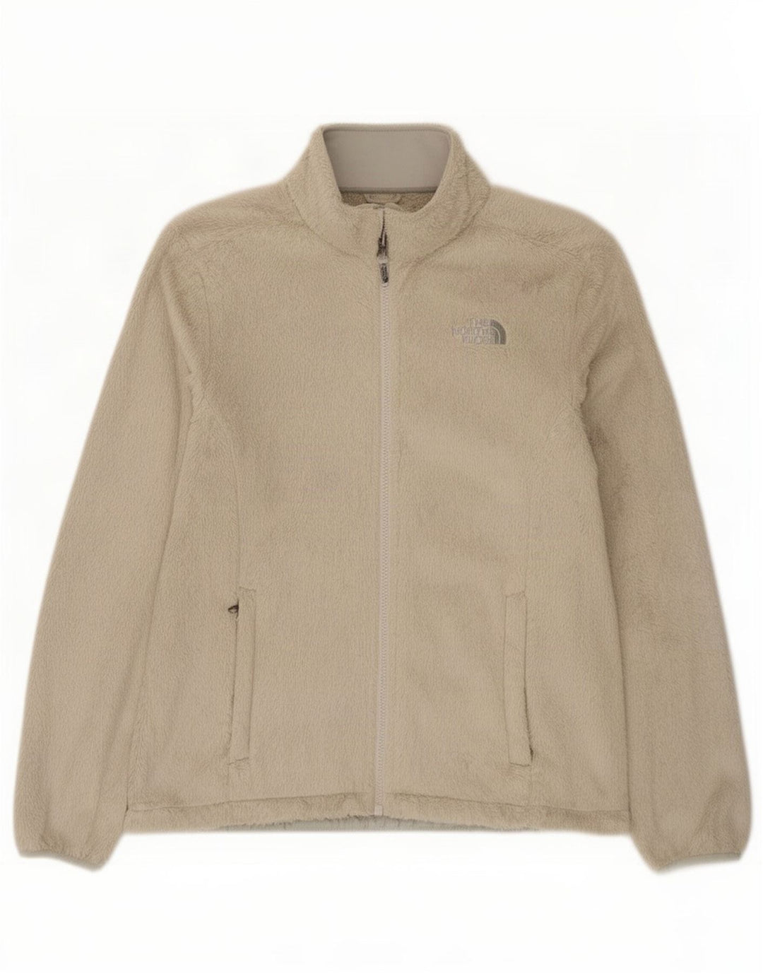 Jaqueta de lã feminina The North Face UK 14 poliéster bege médio