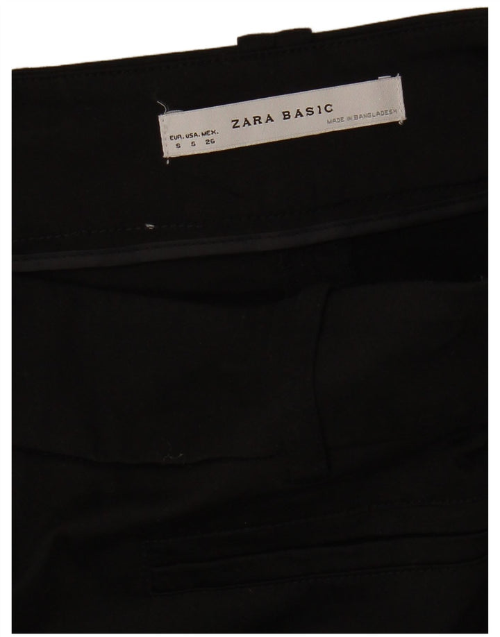 Saia feminina ZARA A-Line pequena W28 preta