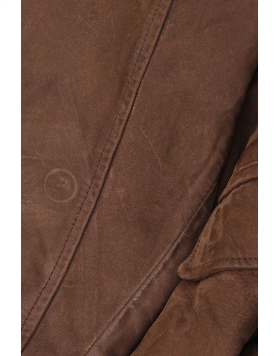 Jaqueta de couro masculina vintage UK 42 XL couro marrom