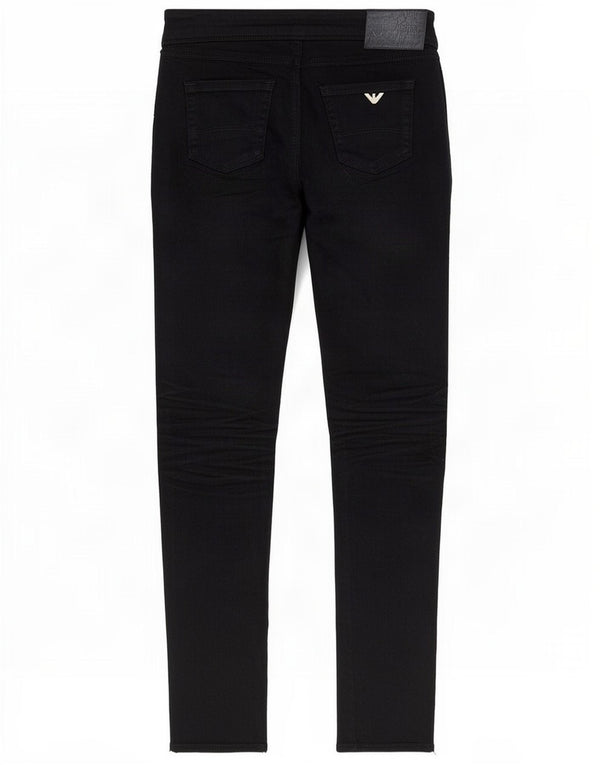 Calça jeans skinny feminina Armani W26 L31 poliéster preto