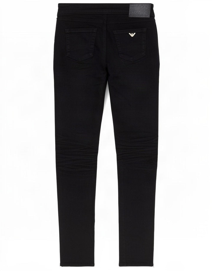 Calça jeans skinny feminina Armani W26 L31 poliéster preto