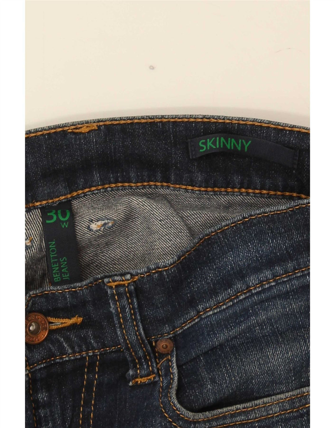 Benetton Jeans Skinny Masculino W30 L32 Azul