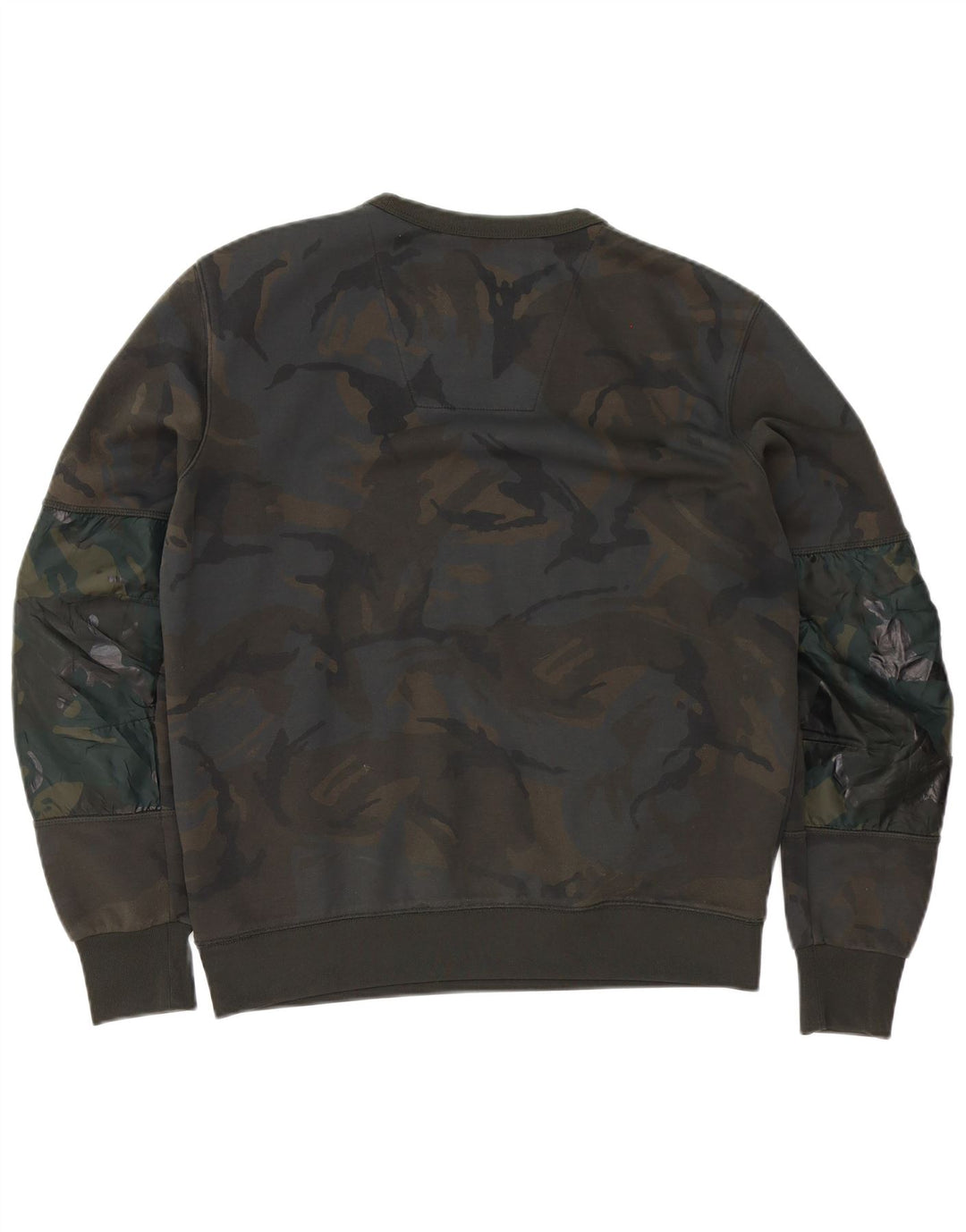 G-Star moletom masculino jumper grande cáqui camuflado poliéster