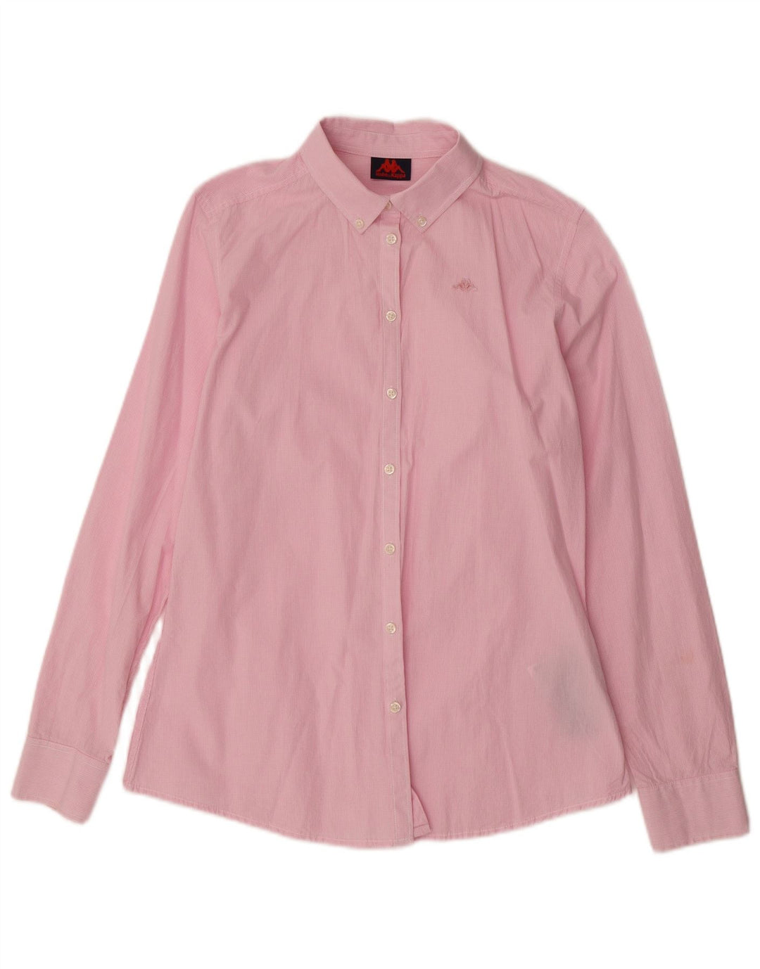 Camisa feminina KAPPA UK 10 pequeno algodão xadrez rosa