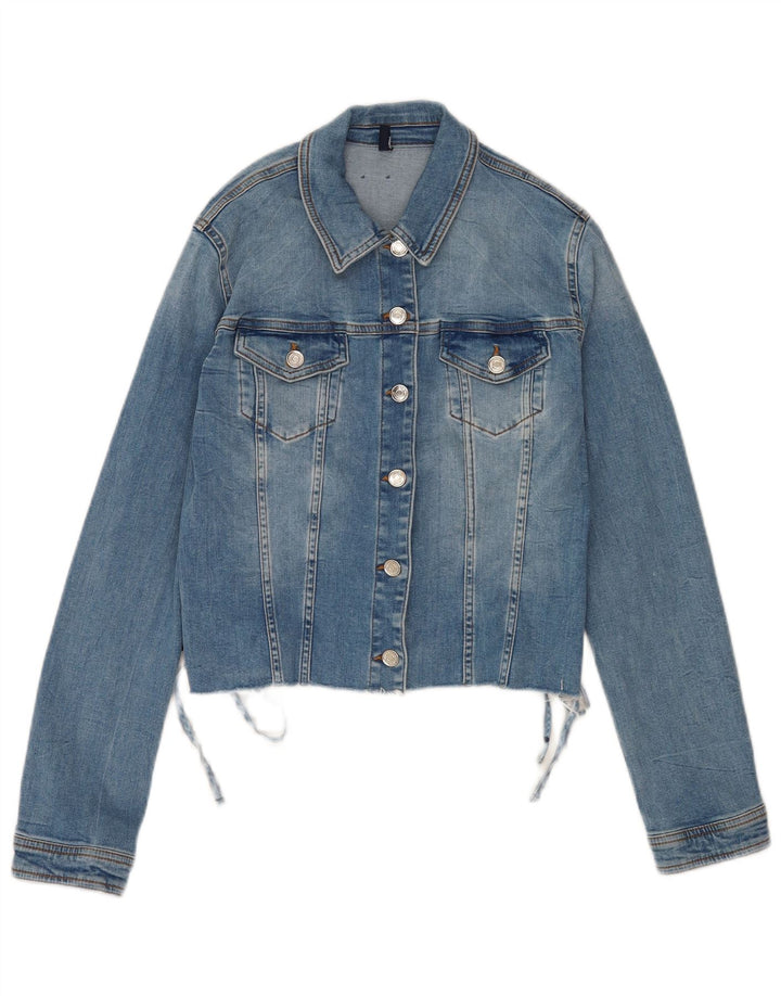 Jaqueta jeans feminina Liu Jo UK 14 grande azul