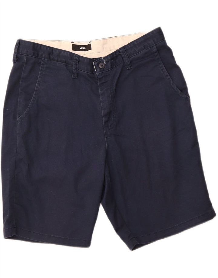 VANS Mens Chino Shorts W34 Grande Algodão Azul Marinho