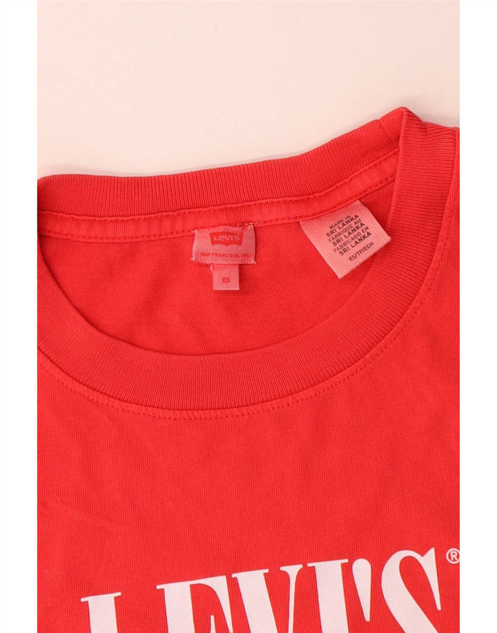 Camiseta feminina Levi's Oversized Graphic UK 6 XS Vermelho