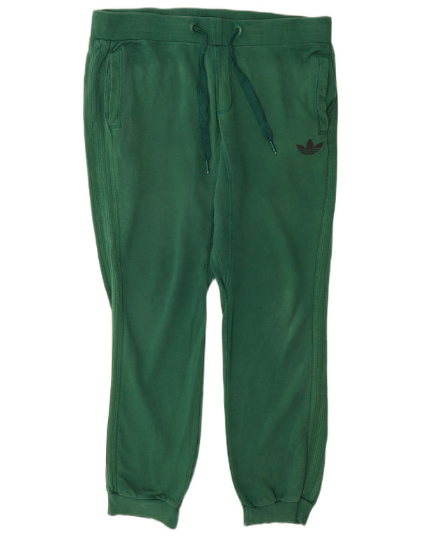 ADIDAS Calças de treino masculinas Joggers XL Verde Algodão