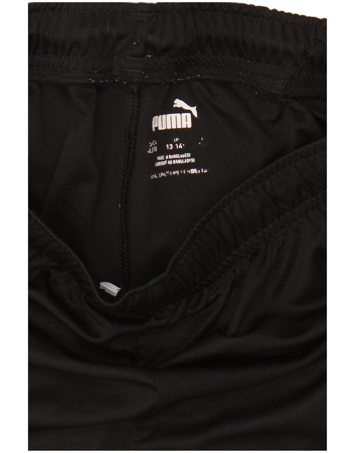 Shorts esportivos Puma meninos 13-14 anos preto poliéster