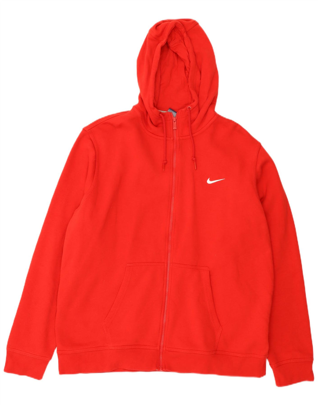 Suéter Nike masculino com capuz e zíper 2XL algodão vermelho