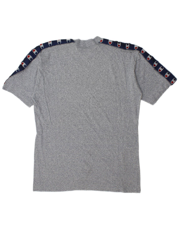 Camiseta gráfica masculina Champion XL algodão manchado azul