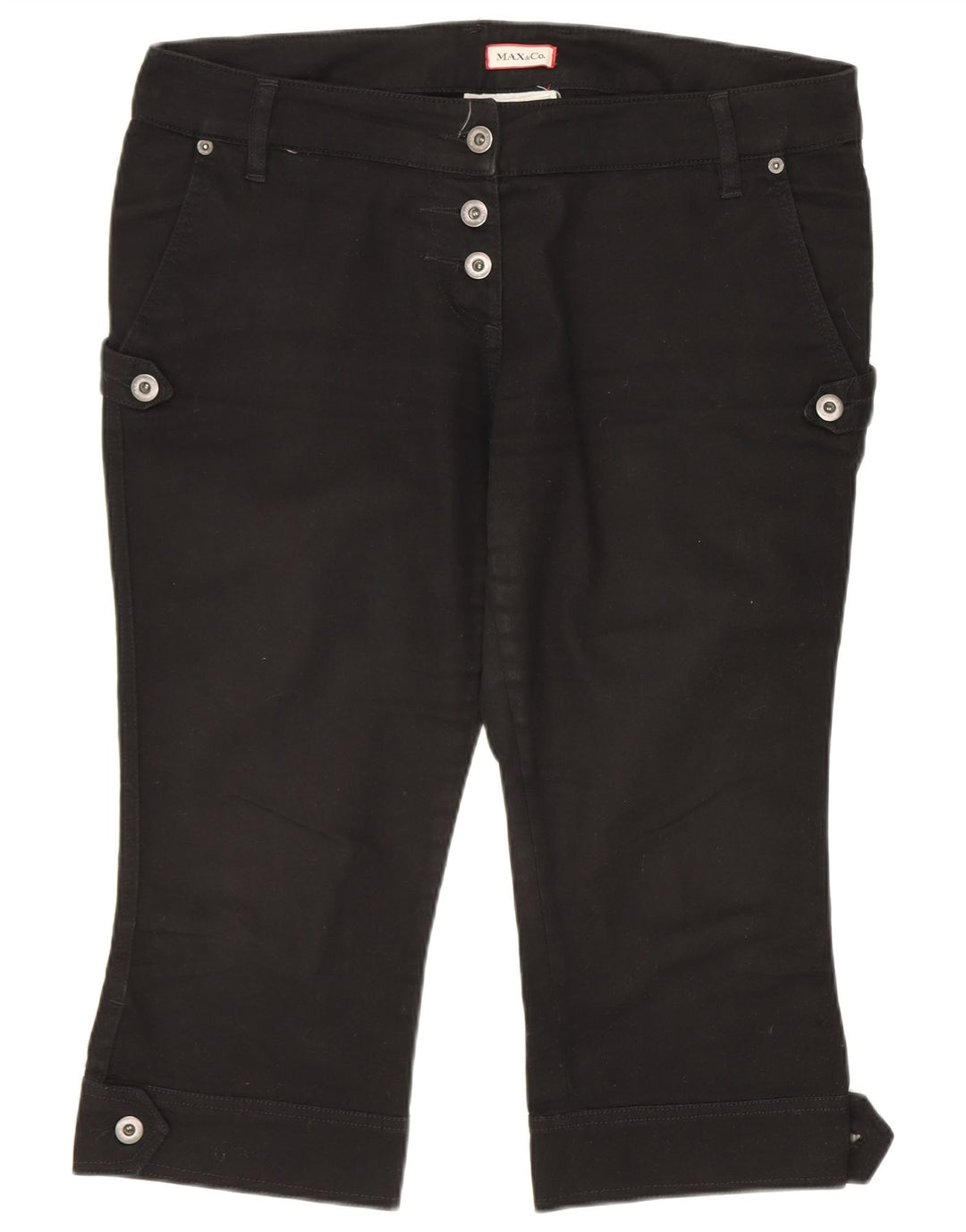 Bermuda feminina Max & Co. UK 14 grande W36 preta