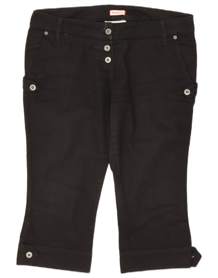 Bermuda feminina Max & Co. UK 14 grande W36 preta