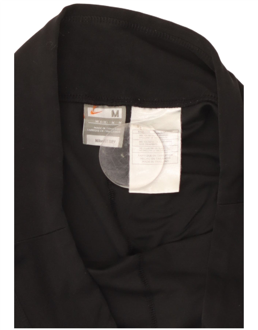 Nike Womens Capri Leggings US 8/10 Médio Preto Poliéster