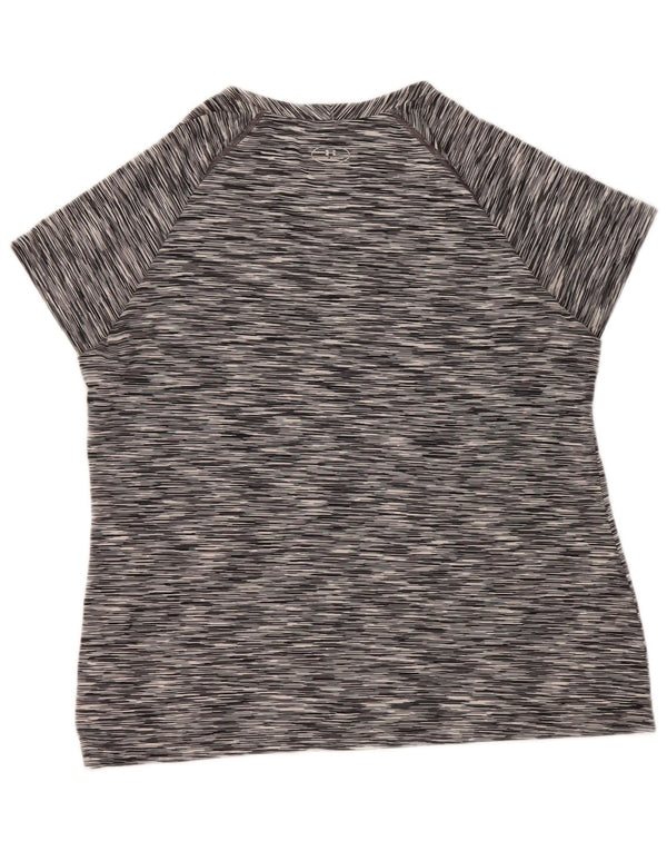 Camiseta feminina Under Armour Heat Gear Top UK 18 XL cinza manchado