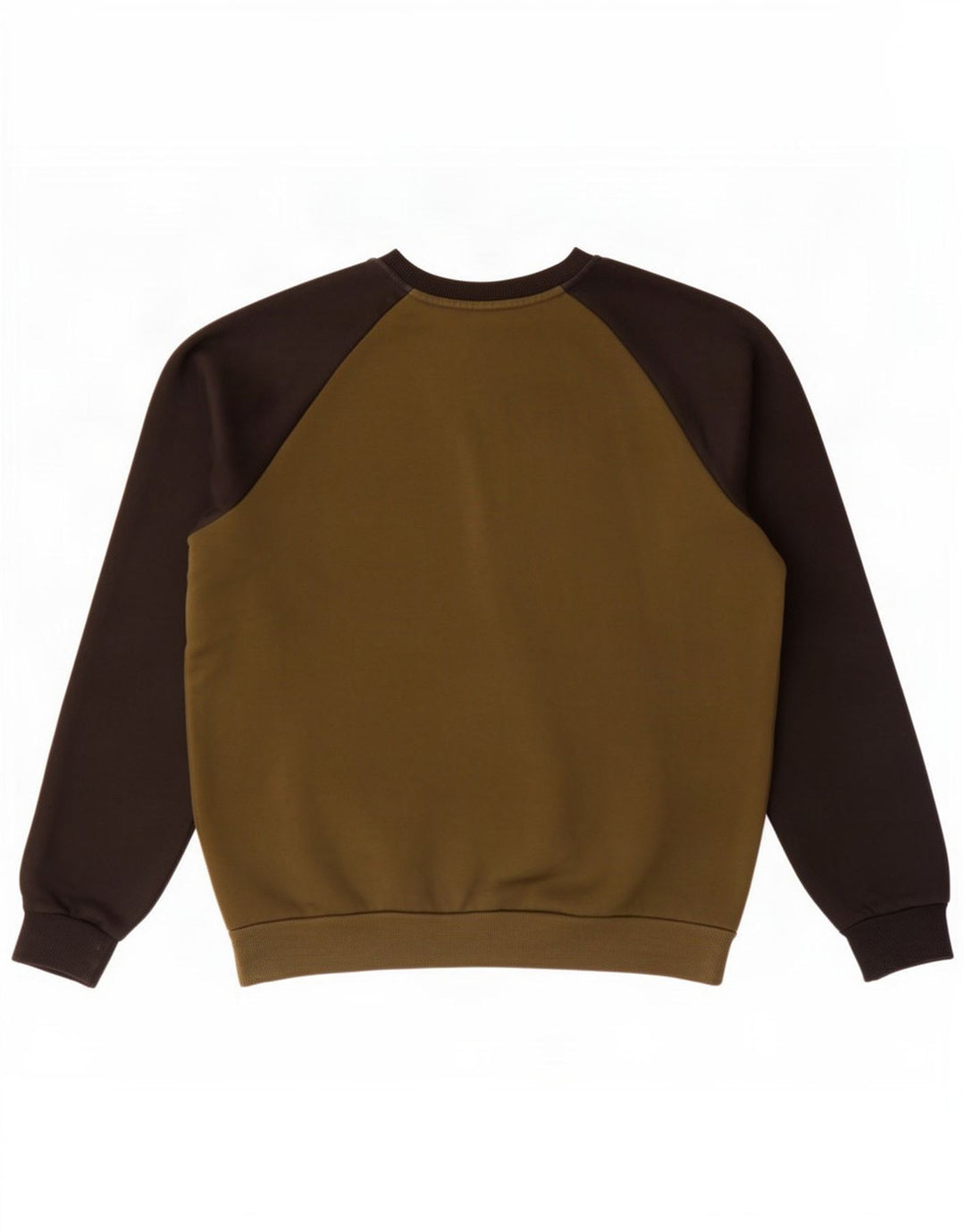 Puma Mens Graphic Moletom Jumper Médio Cáqui Colorblock Algodão