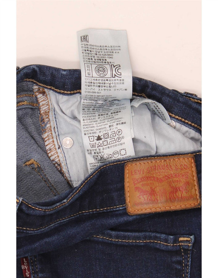Jeans skinny feminino Levi's W31 L30 algodão azul marinho
