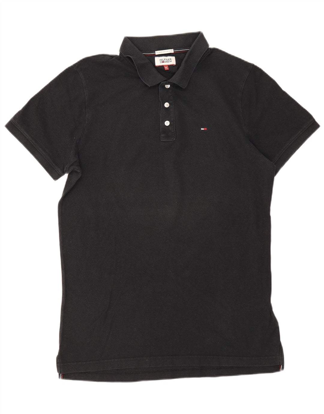 Camisa polo masculina Tommy Hilfiger XL algodão preto
