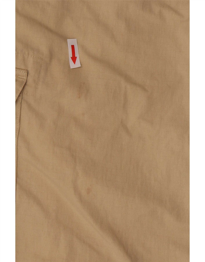 Timberland Mens Cargo Shorts W36 Grande Algodão Bege