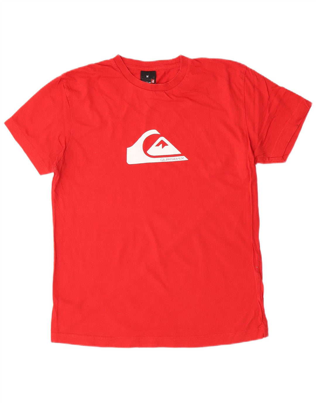 Camiseta gráfica masculina Quiksilver Top médio vermelho