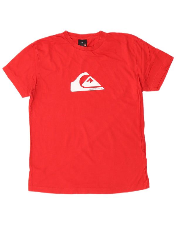 Camiseta gráfica masculina Quiksilver Top médio vermelho