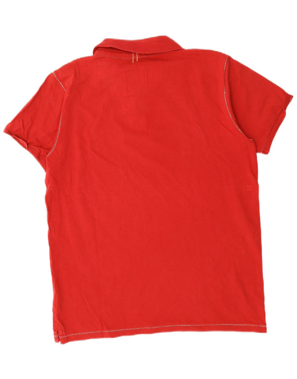 Camisa polo masculina Think Pink XL algodão vermelho