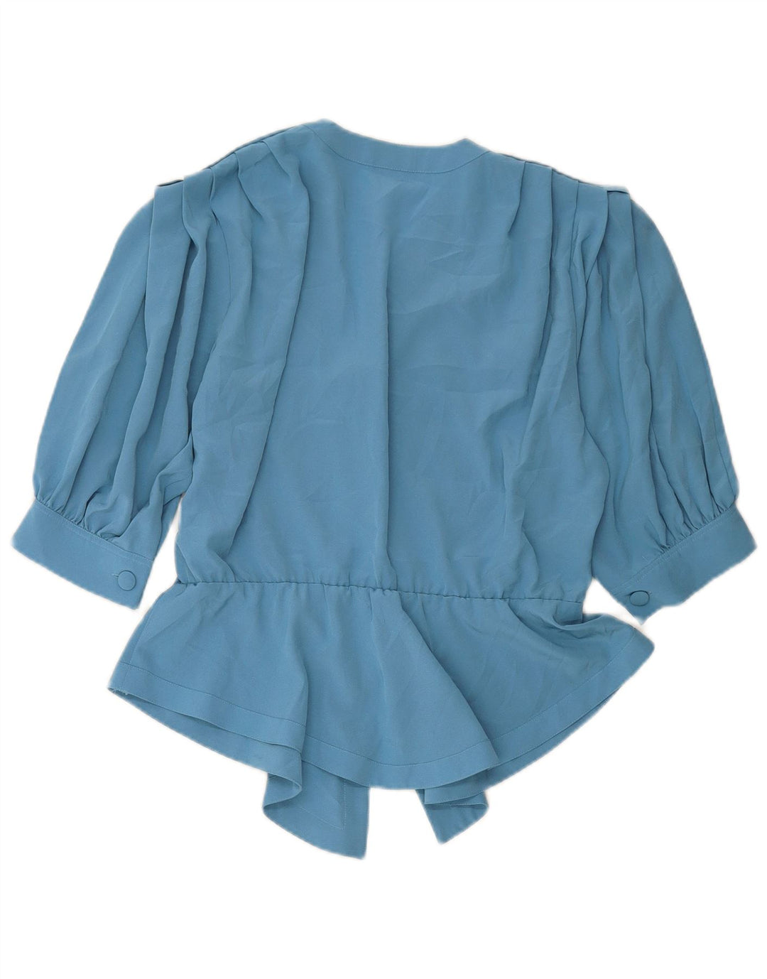 Blusa feminina de manga curta MARIO PUCCI CECCONI IT 42 azul médio