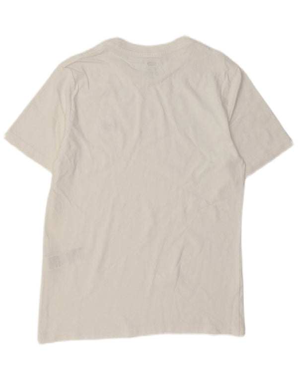 Camiseta masculina padrão Levi's top pequeno algodão branco