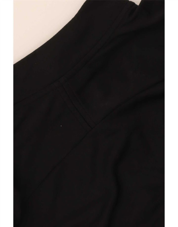 Nike Mens Dri Fit Zip Neck Pullover Treino Top XL Preto Colourblock