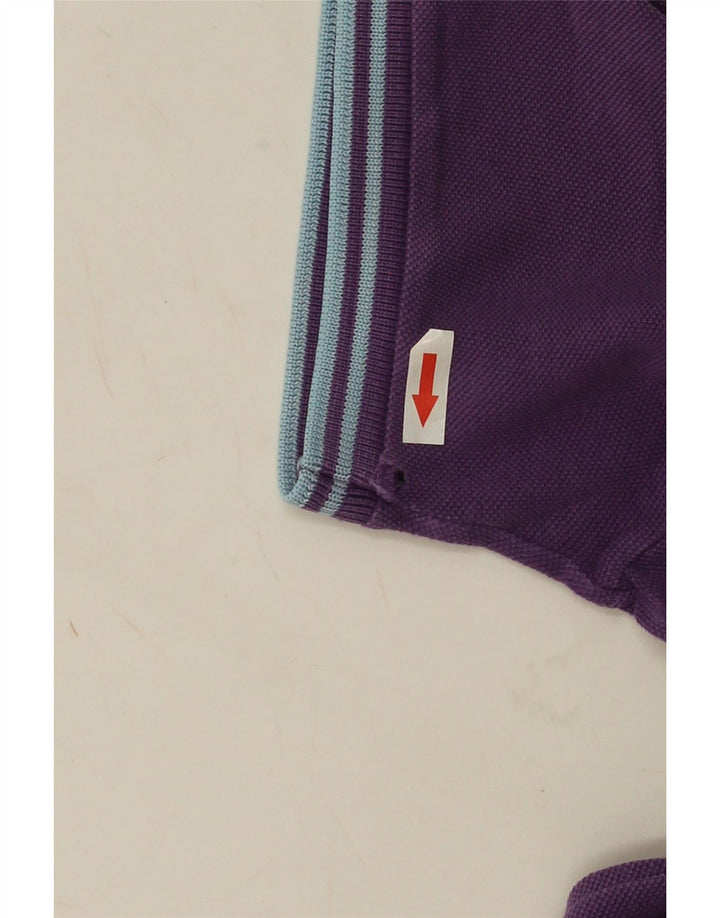 Camisa polo masculina FRED PERRY algodão listrado roxo médio