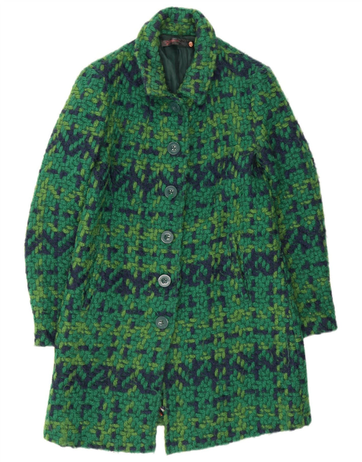 Sobretudo feminino Desigual EU 42 grande xadrez verde