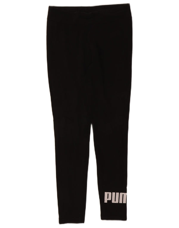 Leggings Puma Feminino UK 14 Médio Algodão Preto