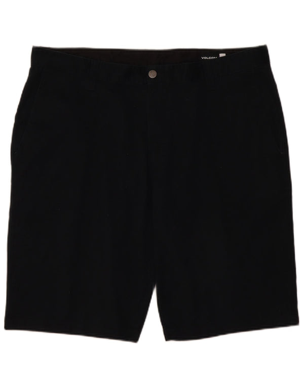 Volcom Mens Chino Shorts W38 XL Algodão Preto