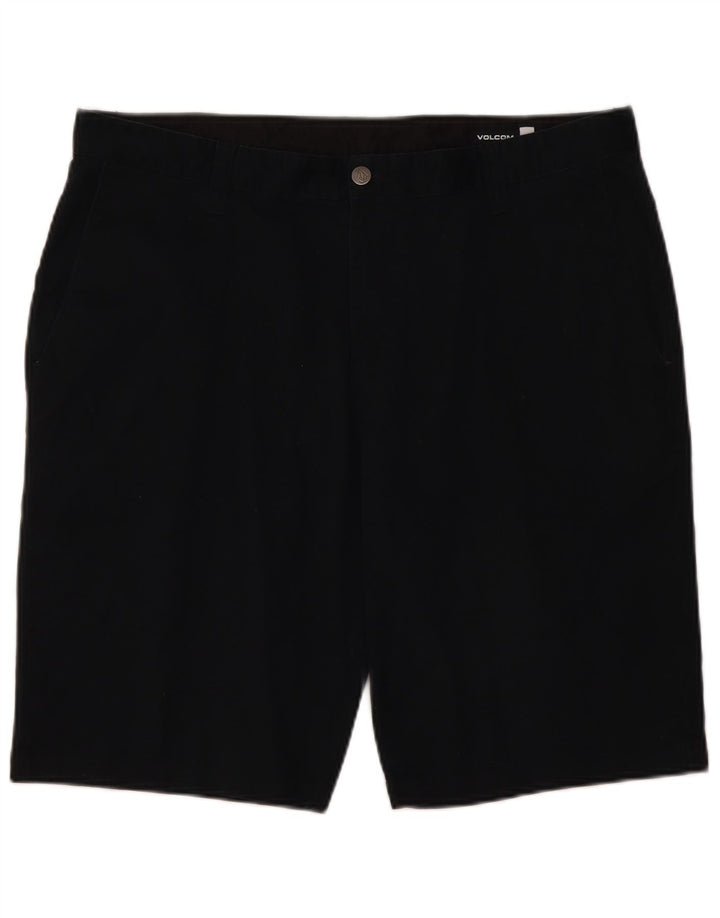 Volcom Mens Chino Shorts W38 XL Algodão Preto