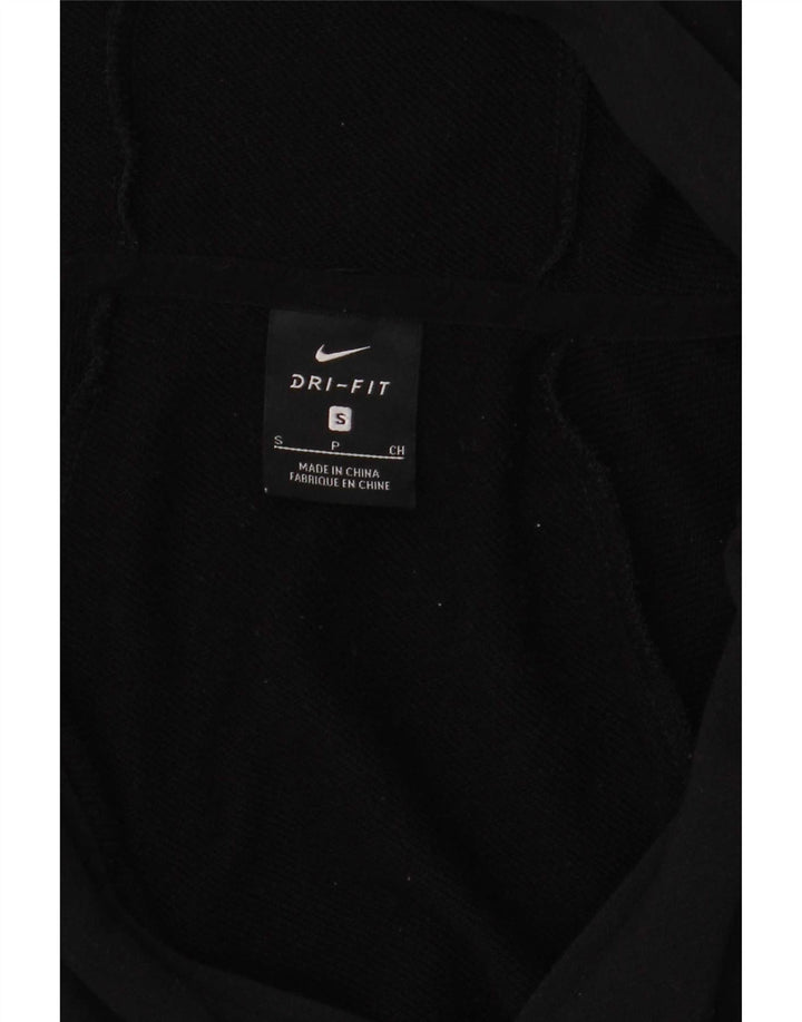 Suéter Nike Masculino Dri Fit Zip com Capuz Pequeno Preto