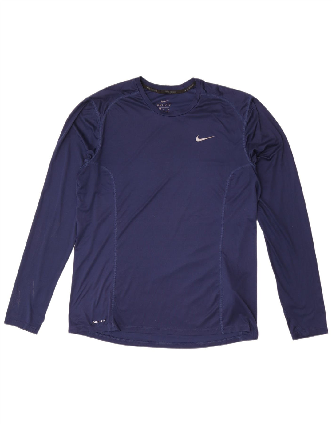 Nike Mens Dri Fit Top Manga Longa XL Azul Marinho Poliéster