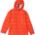 Jaqueta de esqui feminina VINTAGE com capuz grande EUA 2 XS vermelho nylon