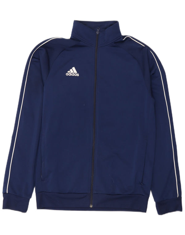 Adidas Mens Tracksuit Top Jacket Médio Azul Marinho Poliéster